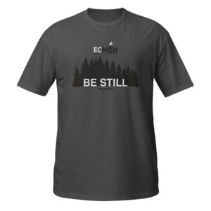 "Be Still" Psalm 46:10 Pine Silhouette Tee